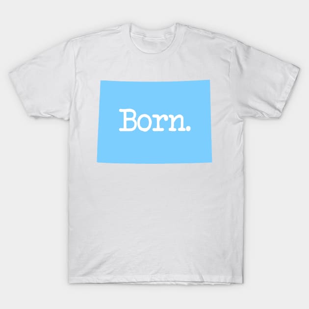 Colorado Born CO Blue T-Shirt by mindofstate